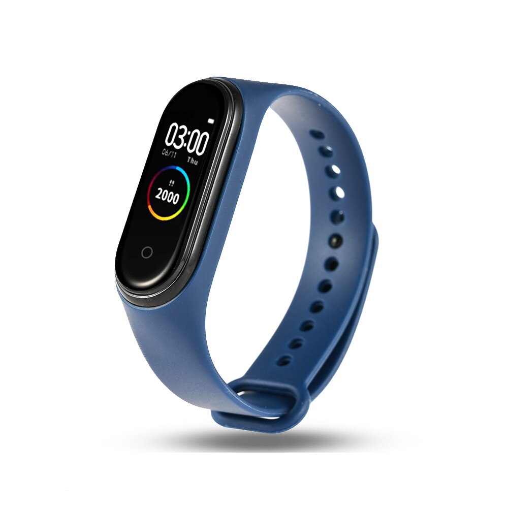 Smart watch смарт часы женские for the Year Christmas Blood Pressure Heart Rate Sport Bracelet Health Fitness Bracelet: BLUE