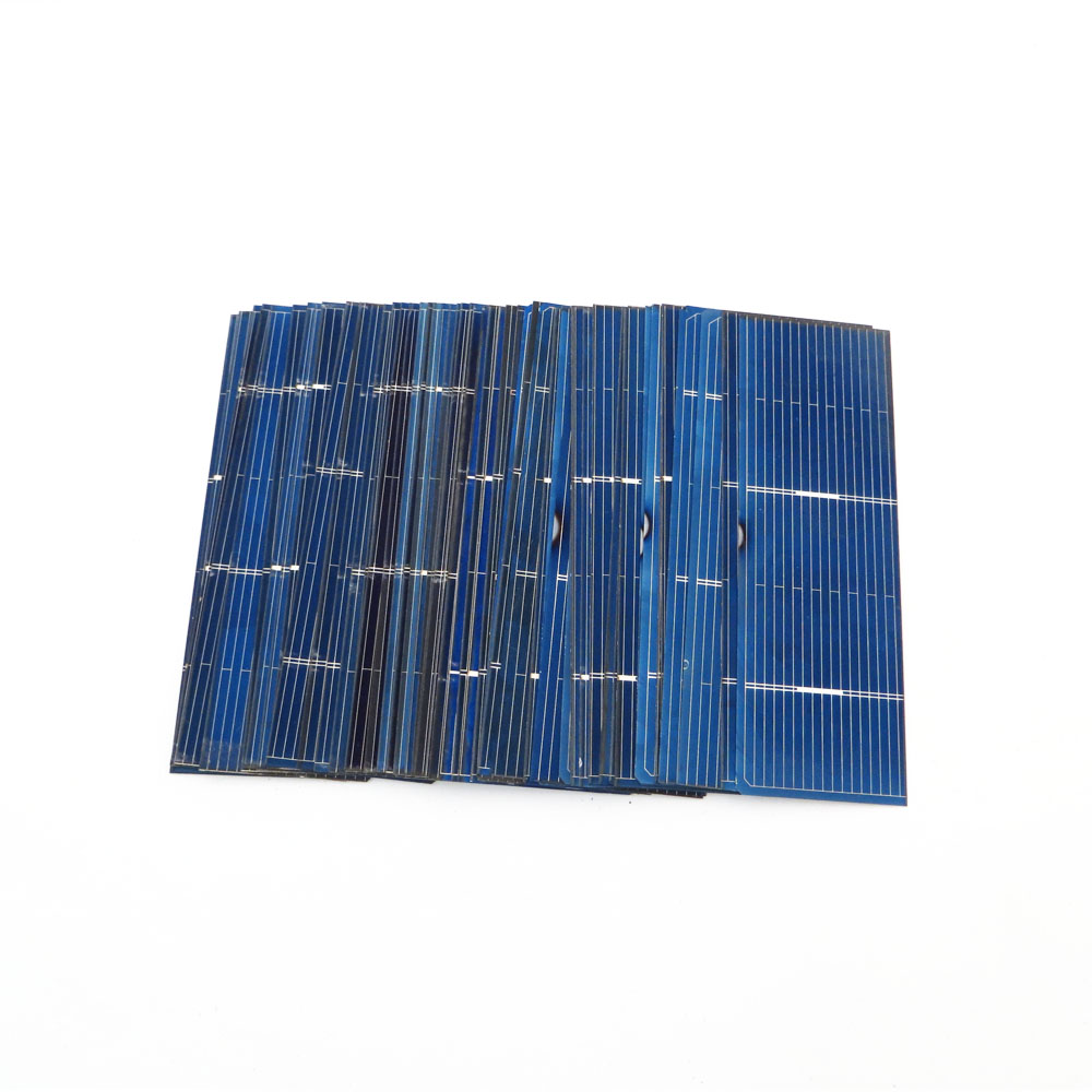 50pcs x Solar Panel Painel Cells DIY Charger Polycrystalline Silicon Sunpower Solar Bord 78*26mm 0.5V 0.37W
