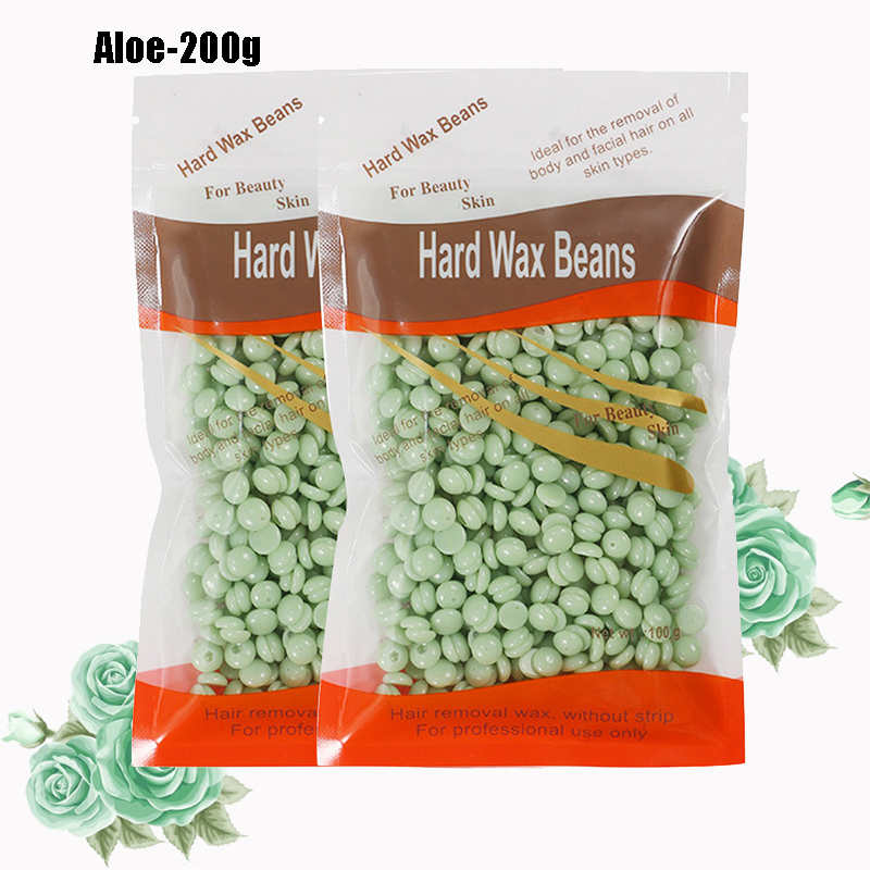 1000g/200g/50g Wax Ontharing Ontharingscrème Waxen Wax Kralen Voor Wax heater Pijnloos voor Lichaamsharen Verwijderen Bonen: Bruin