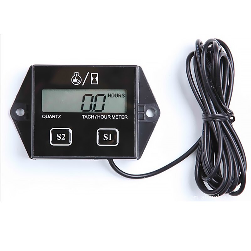 TiOODRE Motorcycle Tachometer Motorcycle Panel Speedometer Dial Odometer Digital Indicator LCD Display Tachometer