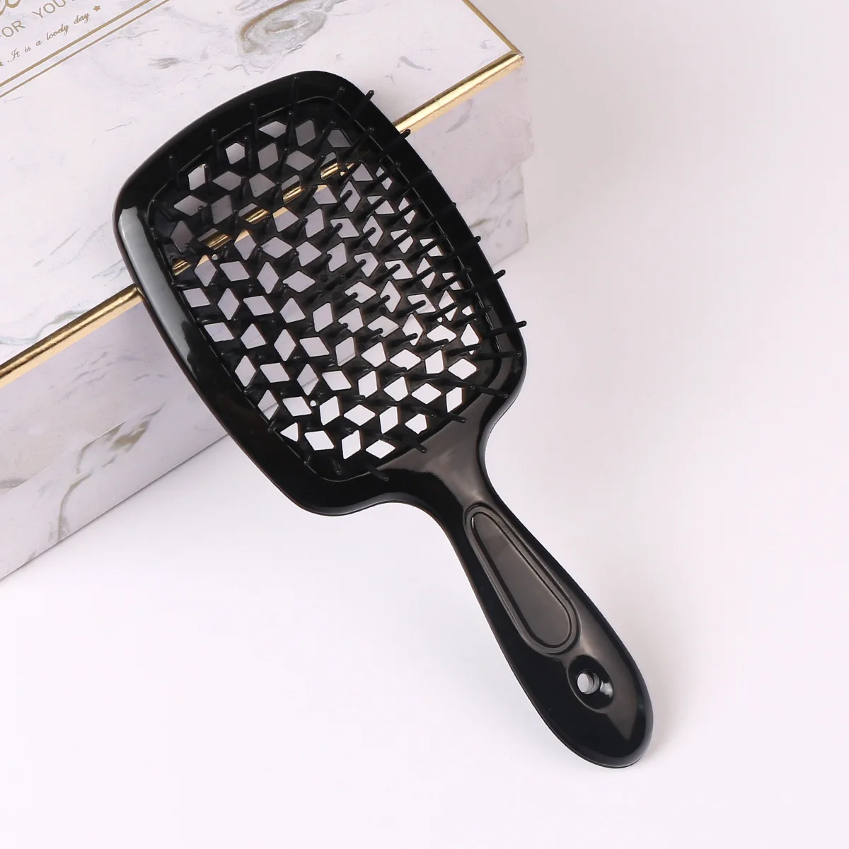 Detangling Brush Massage Combs Hollow Out Wet Curly Hair Brushes Tail Comb Set Edge Hair Brush Curly Hair Brush для волосся