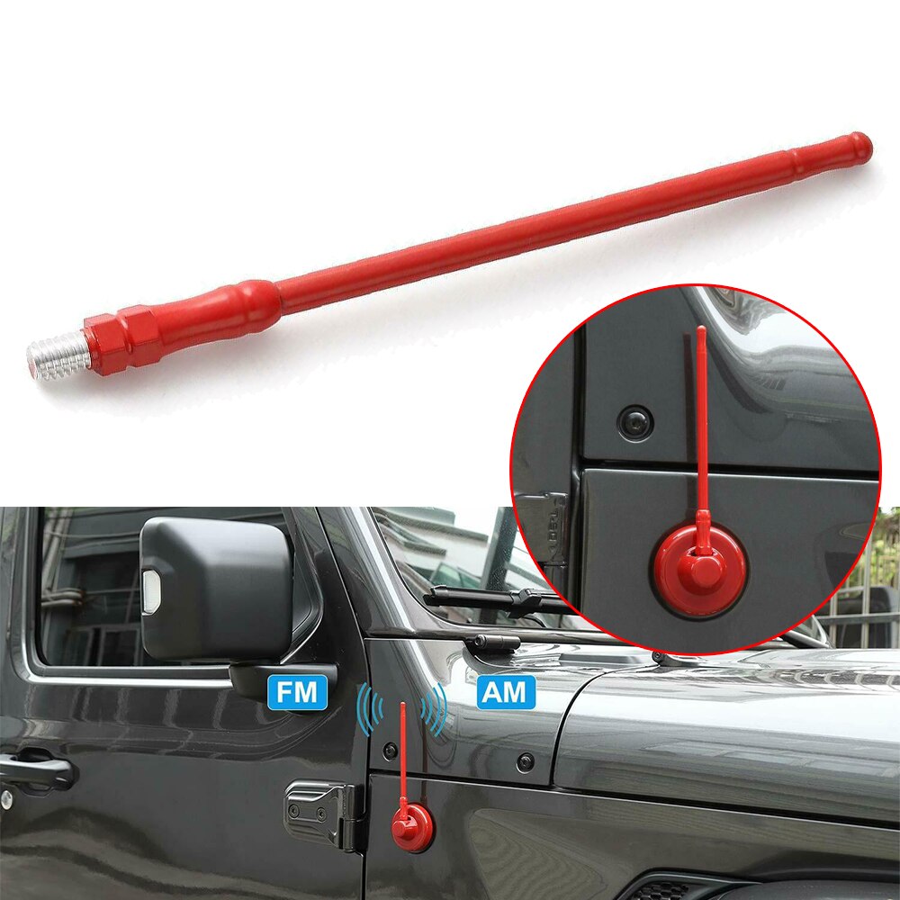 Voor jeep wrangler jk jl antenne 2007 6.7 inch 1 st abs