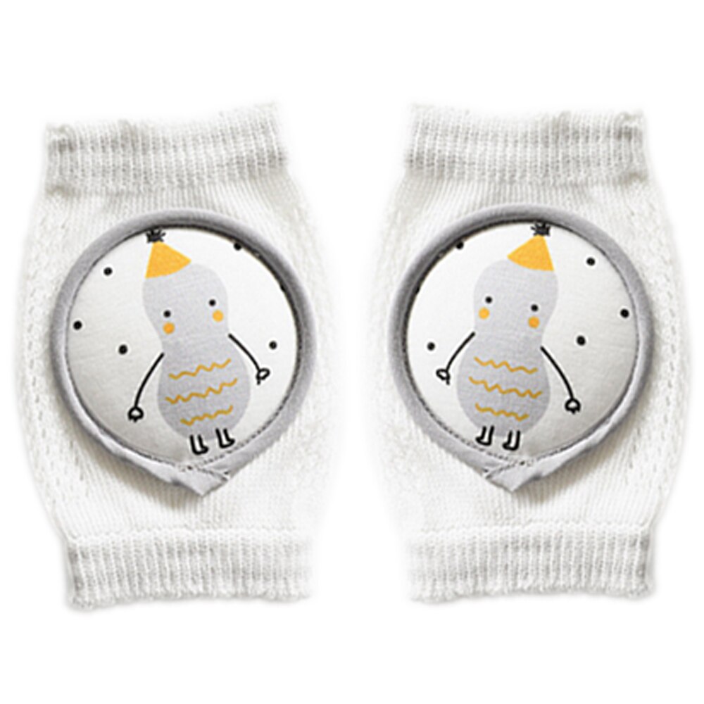 1 par rodilleras bebé Unisex elasticidad algodón suave y transpirable arrastrándose rodilleras rodilla almohadillas protectores para niños niñas: Gray
