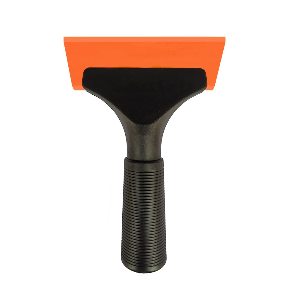 Auto Magic Handle Car Ice Scraper Snow Shovel Window Kitchen Bathroom Water Wiper Cleaning Tool Vinyl Wrap Tint Squeegee B69: orange