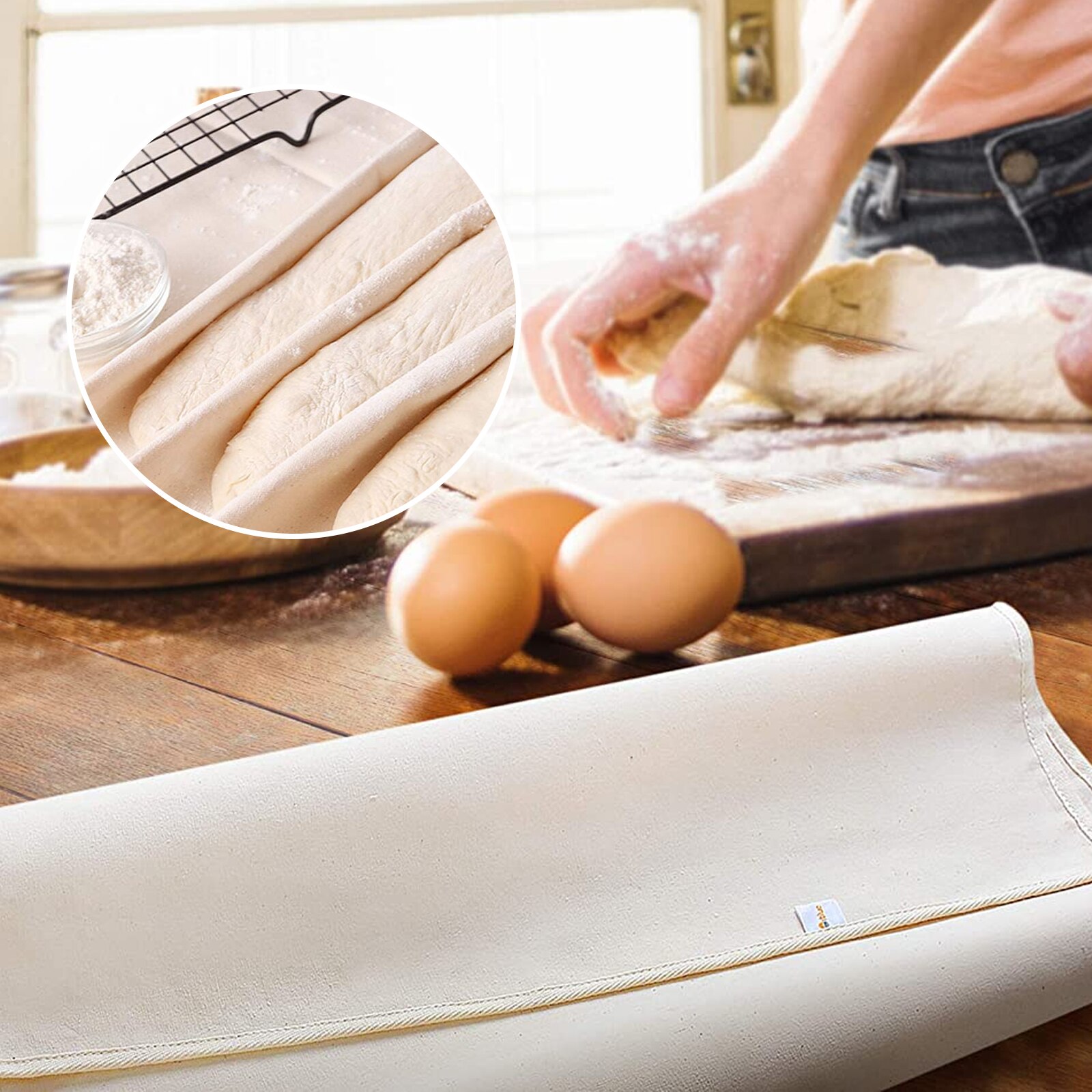 Proofing Linen Cloth Fermented Couche Dough Baker's Couche With Bread Lame Baking