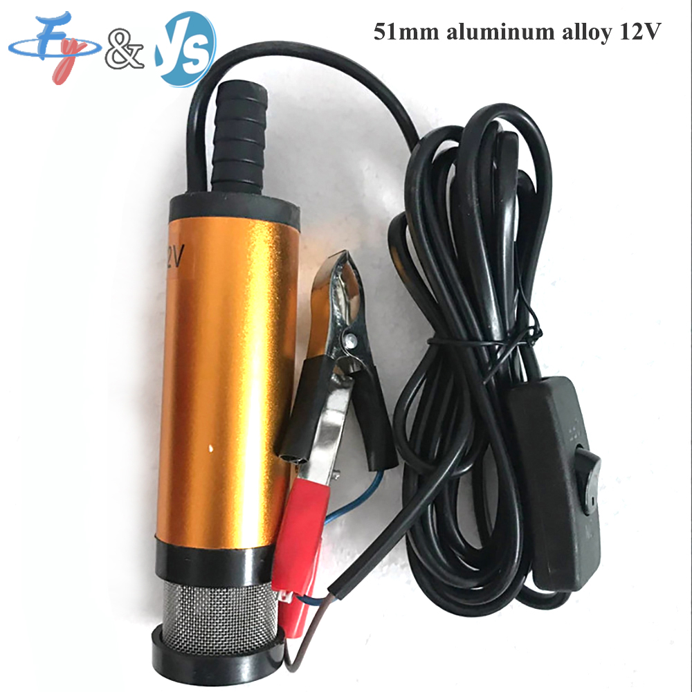 12V Elektrische Kraftstoffpumpe 12L/min, Diesel- und Wasserpumpe mit Schalter für Auto, Boot, LKW und Marine-Einsatz: Blau