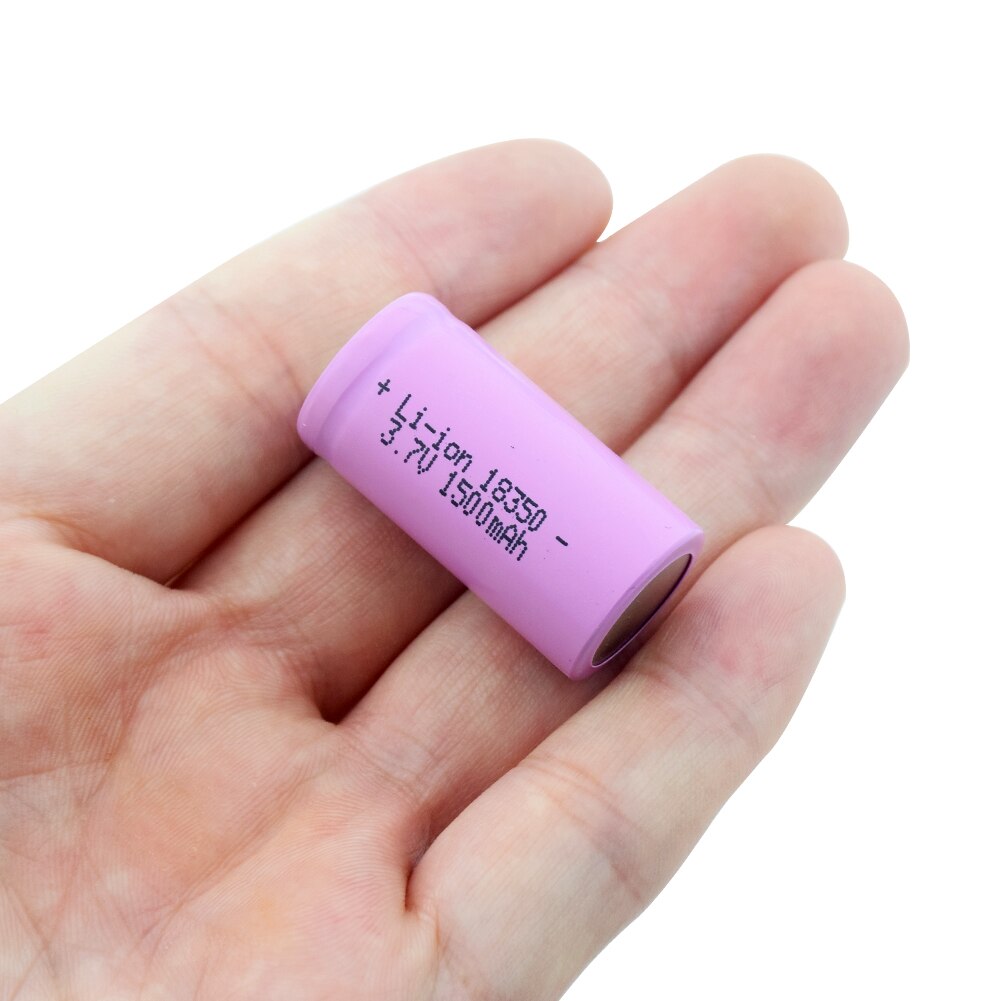 1/2/4/6/8/10 Uds 18350 de de 3,7 V 1500mAh baterías de Li-ion recargable 18350 batería de litio Max 10A para las linternas
