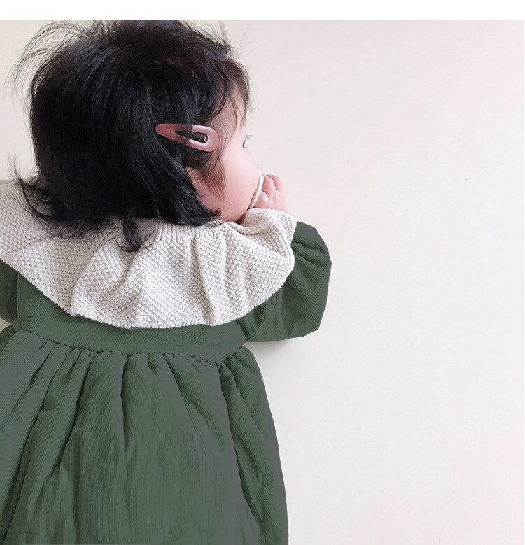 Winter Baby Meisjes Jongens Bodysuits Baby Solid Thicken Corduroy Lange Mouwen Warm Jumpsuit Trui Herfst Babybodysuit