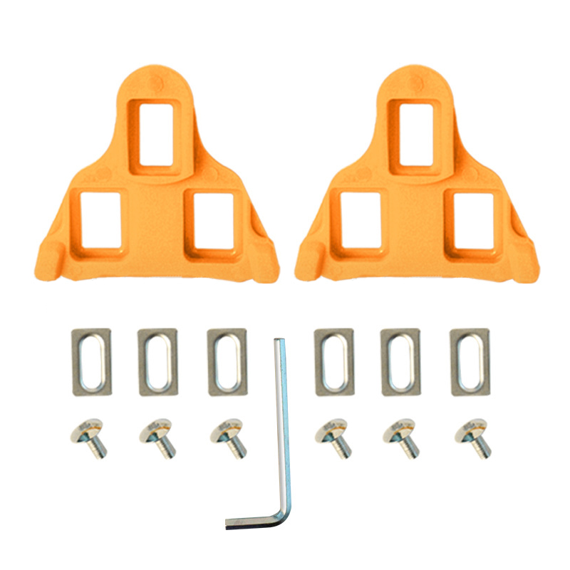 Racefiets Pedaal Cleat SPD SL Fietspedalen Plaat Clip zelfsluitend voor SHIMANO Float Pedaal Cleats Fietsschoenen Fietsaccessoire: Light Grey