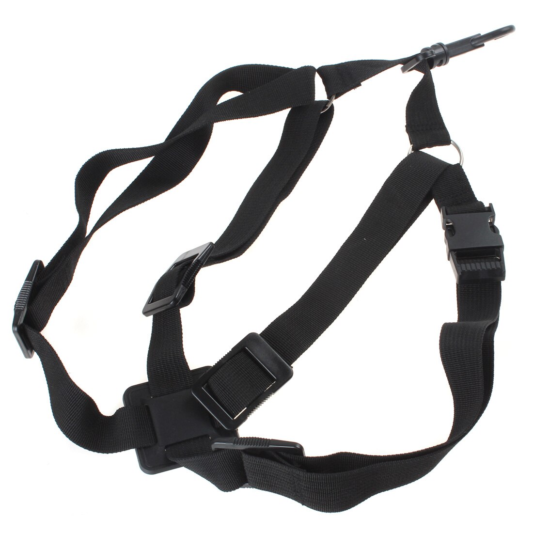 Zwarte verstelbare universele saxofoon schouderband voor alt/tenor/sopraan saxofoon