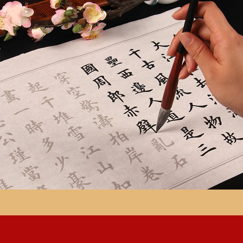 Beginner Chinese Calligraphy Practice Copybooks Medium Regular Script Calligraphy Copybook40pcs Brush Calligraphie Copybook