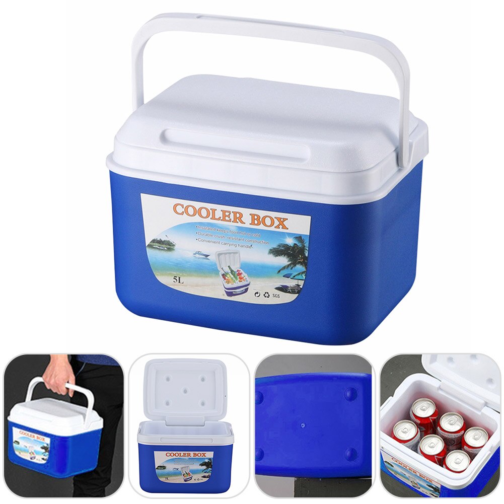 5L Outdoor Camping Cooler Box Portable Food Storage Box Car Cold Fishing Cooler Box for Travel