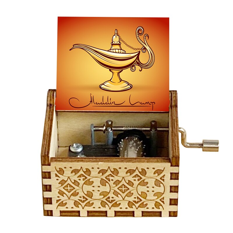 Wooden Music Box Color Music Box Birthday Wooden Small Box Daughter Son Christmas: SKU-4