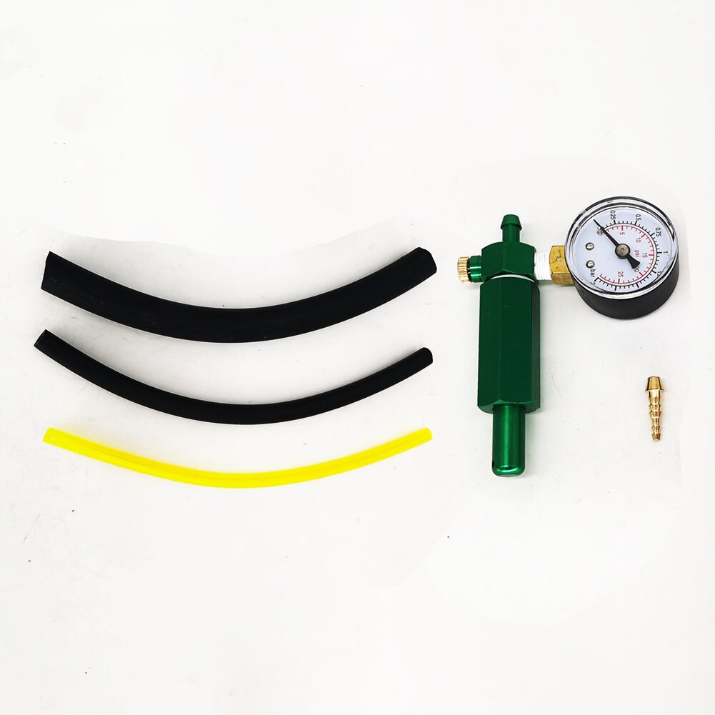 Pressure Gauge W/ Dial Carburetor Accessories Measuring Tester W/ 2 Regulator 3 Hose Kit Leak Repair Garden Tools Supplies