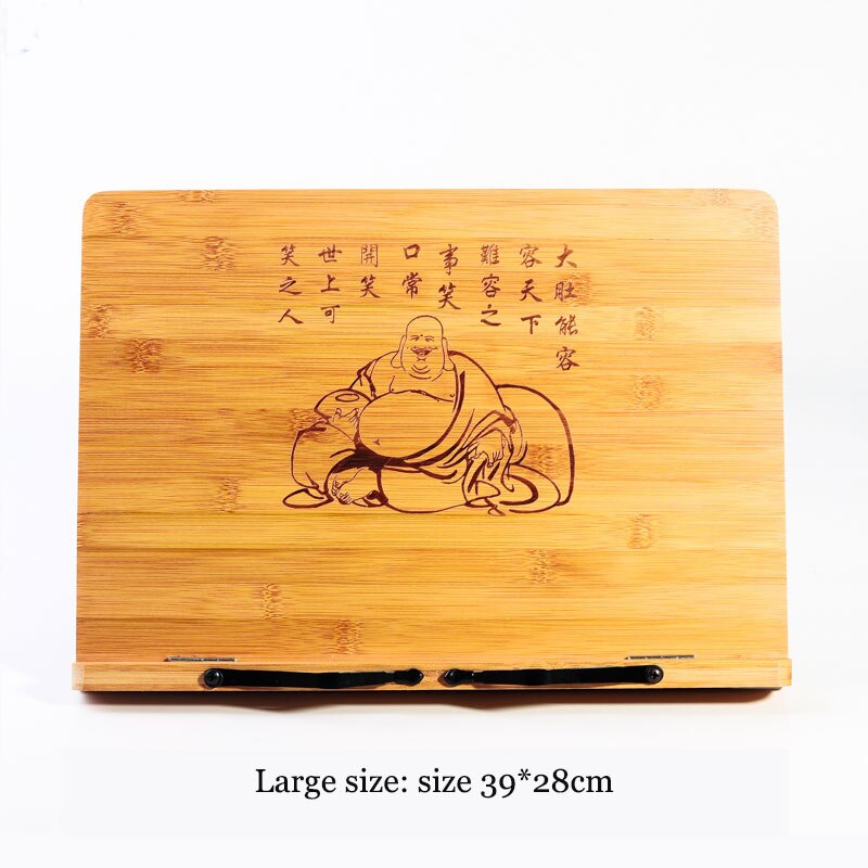 Djustable Reading Rest Tablet Cook Home Study Room Book Holder Foldable Cookbook Stand Pages Fixed Kitchen Bookends Shelf Wood: 15