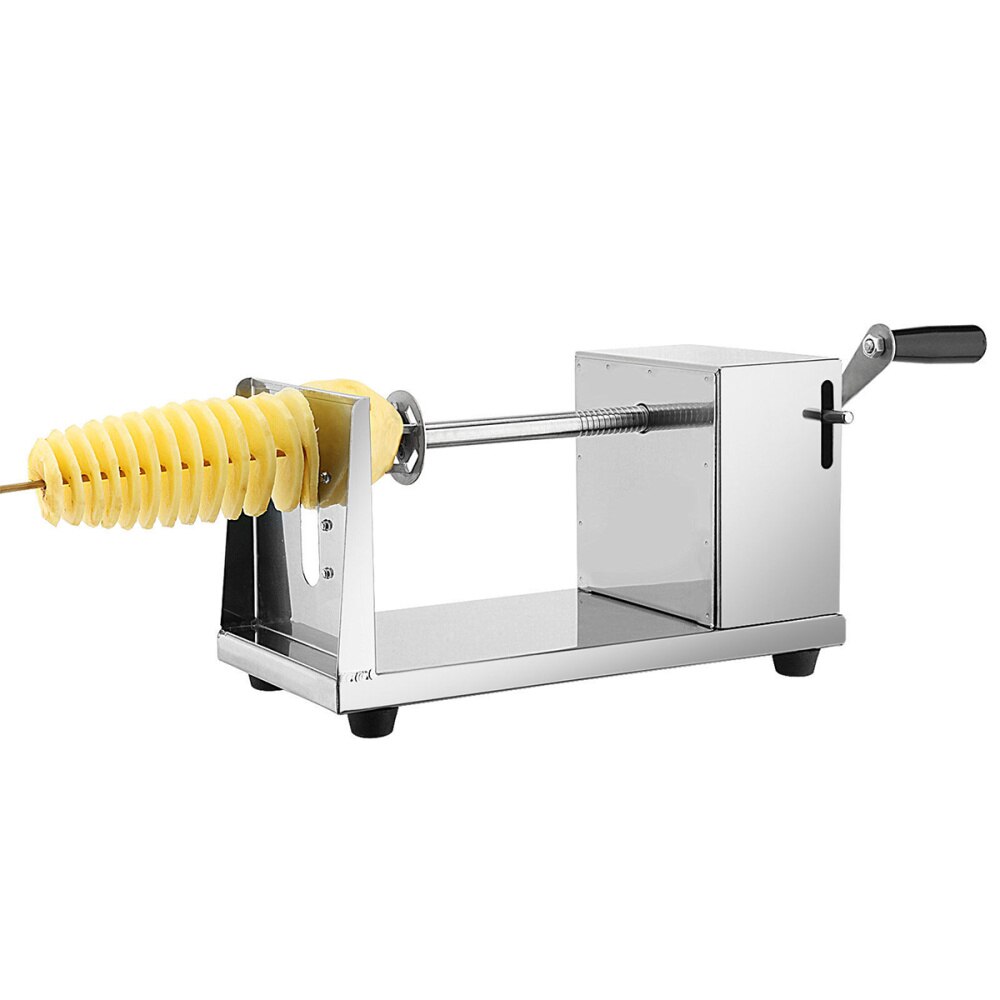 Manual Stainless Steel Potato Machine Twisted Potato Slicer Spiral Vegetable Cutter French Fry Cutting Tool