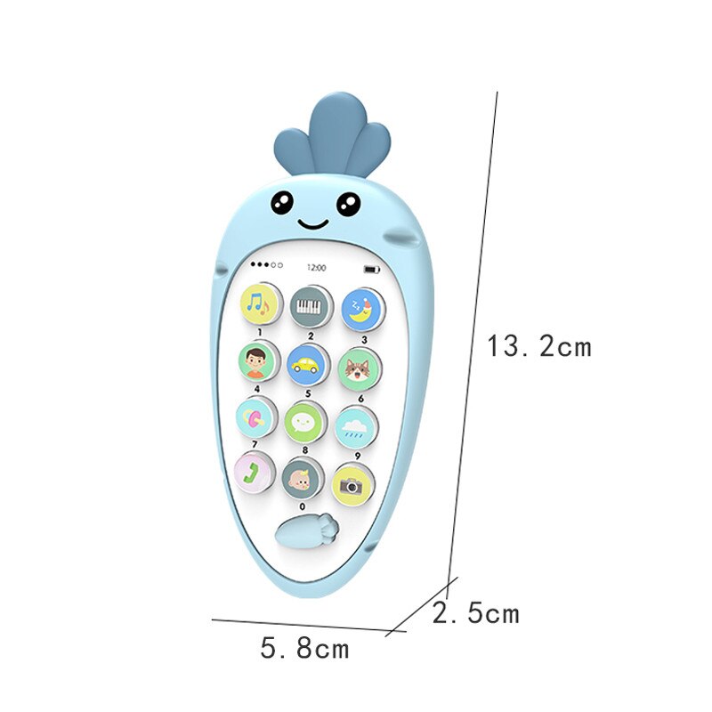 Musica per bambini cellulare giocattolo femmina bambino Telefono ragazzo bambino bambino simulazione mordere puzzle educazione precoce