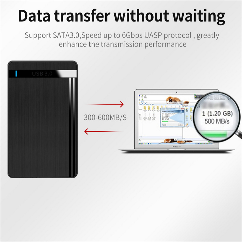 2.5-inch SSD Solid State Mechanical Serial Port SATA Toolless Micro Interface USB 3.0 External Mobile Hard Disk Case