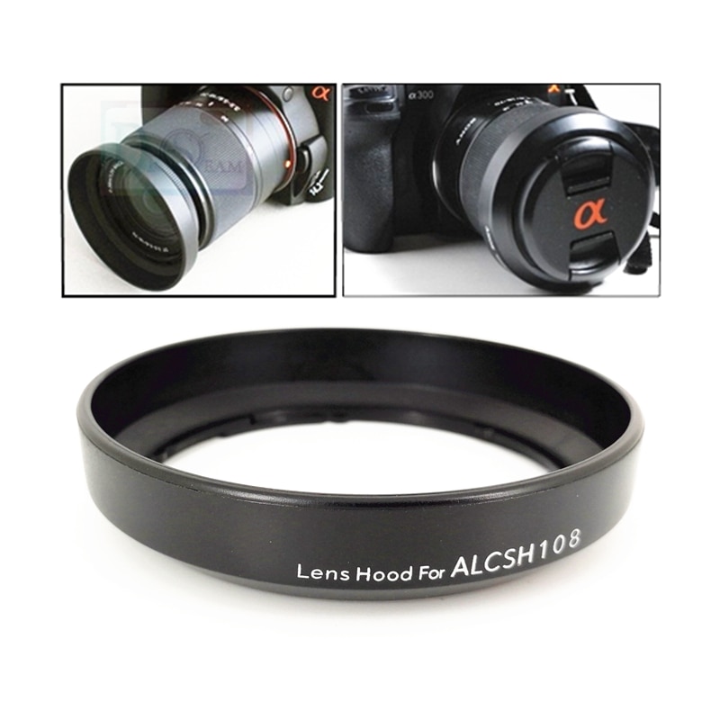 Zonnekap vervangen ALC-SH108 voor Sony DT 18-55mm f3.5-5.6 SAM II/18-70 mm f3.5-5.6 SAL1855 SAL18552 SAL1870 SH108