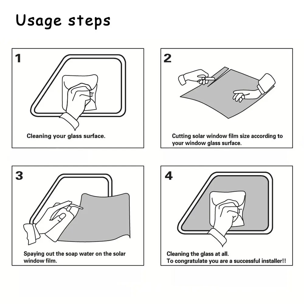 Láminas negras para ventana de coche VLT de 3M x 50CM, película tintada para ventana de casa, Protector Solar UV, películas adhesivas, caja de palo de algodón perlado PAC