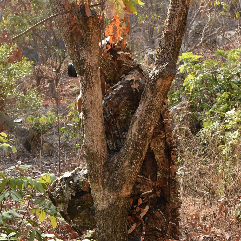 Capa de hoja de arce 3D para caza, traje Ghillie, ropa de camuflaje biónico, capa de Sigilo para observación caza y tiro CS