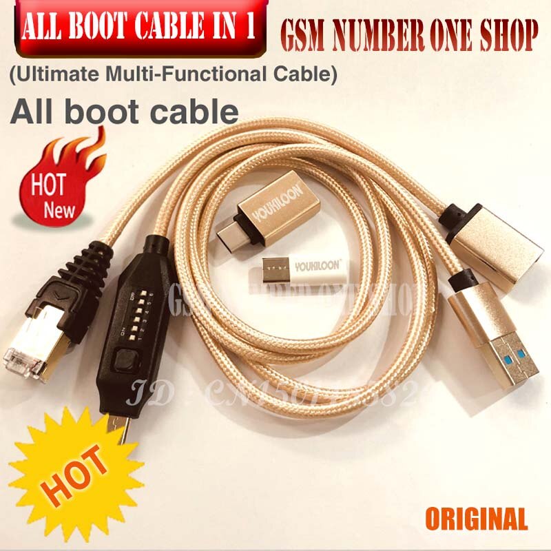 Originele Micro USB RJ45 UMF UItimate Multi-Functionele boot alle in 1 kabel + Type-C Adapter type C