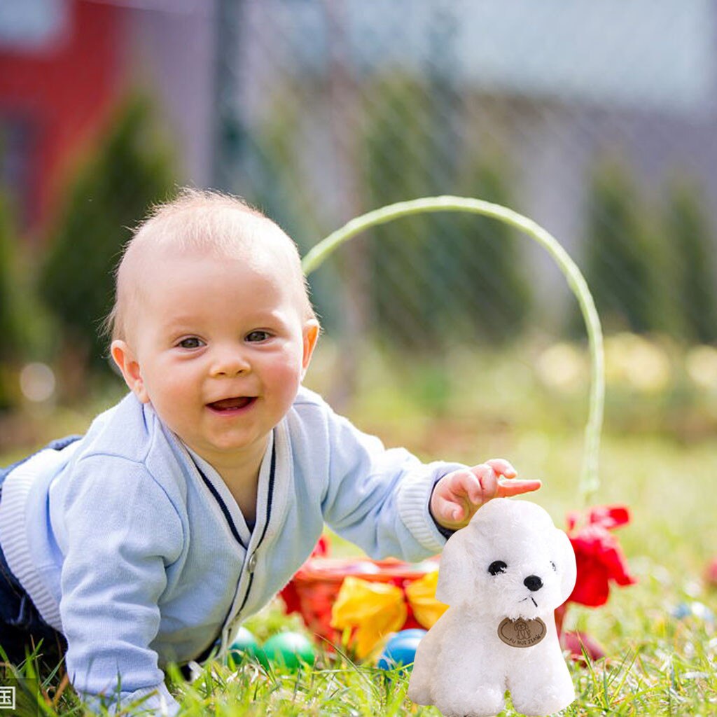 Puppy Knuffel Pop Teddy Hond Pop Leuke Leuke Simulatie Dier Pop Baby Metgezel Leuke Gevulde Woonaccessoires Pluche Gevulde
