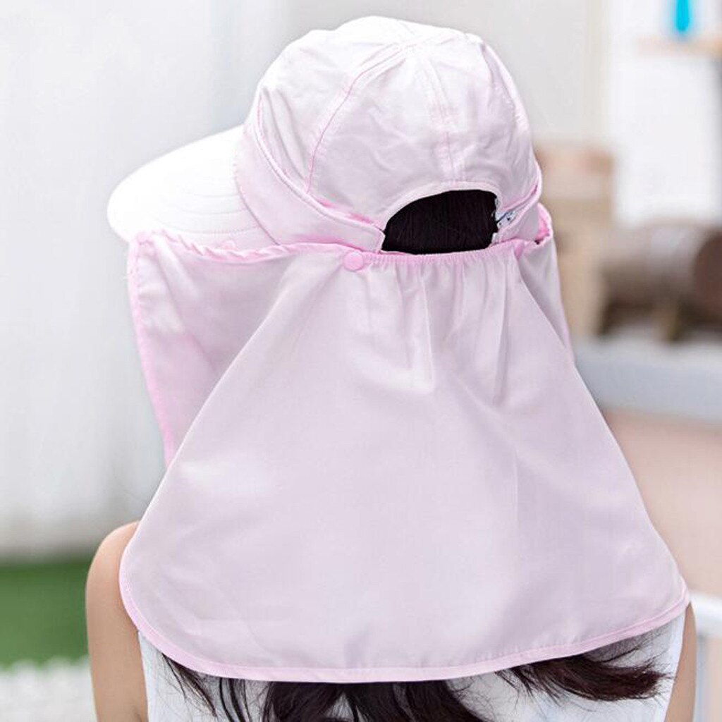 Unisex zonnehoed uv-bescherming gezicht nek flap zonnekap gezicht man zonnekap zomerhoed werk casual hoed zomer