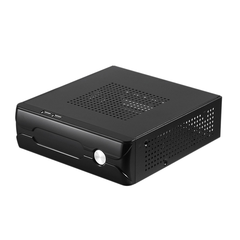 Desktop Power Supply Gaming HTPC Host Office Home 2.0 USB Mini ITX with Radiator Hole Computer Case Practical Horizontal Chassis: Default Title