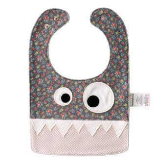 Sunbaby-tissu en coton pour bébés | humoristique de monstre de dessin animé, écharpe d'alimentation pour bébés garçons et filles: E
