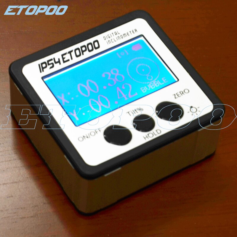 Dual Axis 360 Degree IP54 Digital Protractor Inclinometer Electronic Level Box angle meter with Magnetic Base Measuring Tools