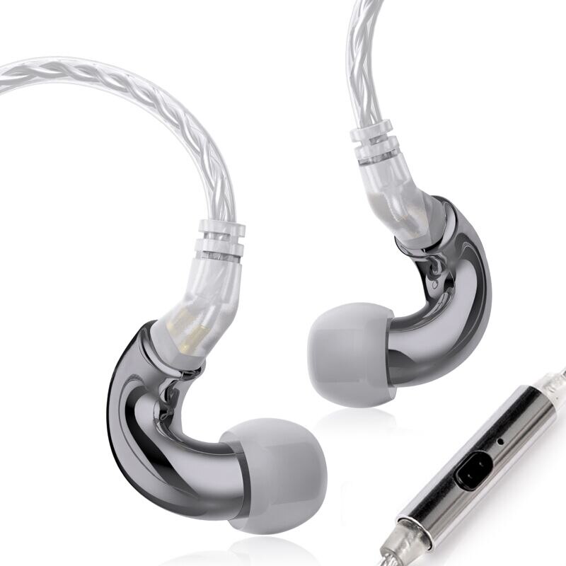 BLON-auriculares bl-mini con controlador dinámico de 6mm, audífonos internos IEM para DJ, para correr, monitores, BL-03: Gun with mic