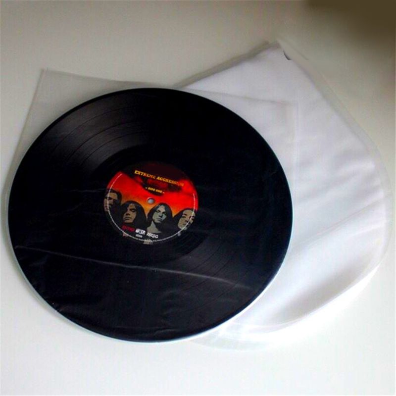 50Pcs 12\" Clear Vinyl Record Protecter LP Record Bags Anti-static Record Sleeves U4LC