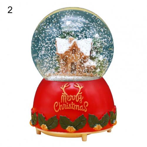 Miniature Decorative Christmas Glass Snow Globe Ornament Display Glass Snow Globe Party Decoration:  L 2