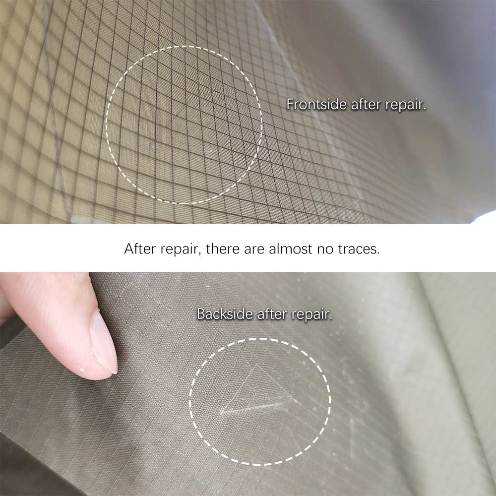 Presenninglap til markise presenning reparation af ridser tilbehør selvklæbende gennemsigtig vandtæt tpu-lap svømmering