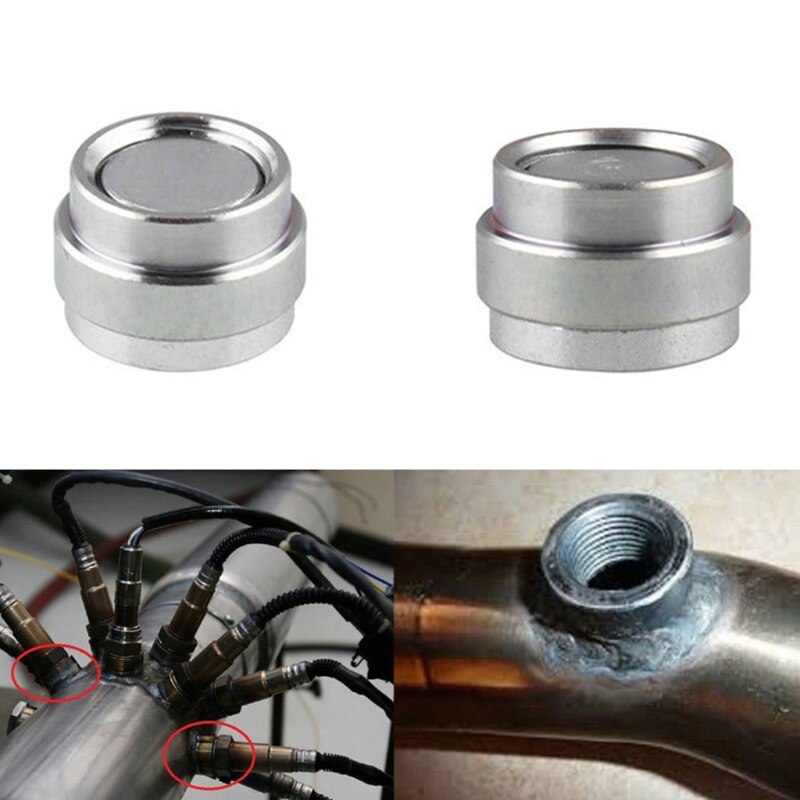 2 Stks/set O2 Zuurstof Sensor Weld Op Bung & Plug Wideband Moer & Cap Kit Stapte Moer Adapter A0NE