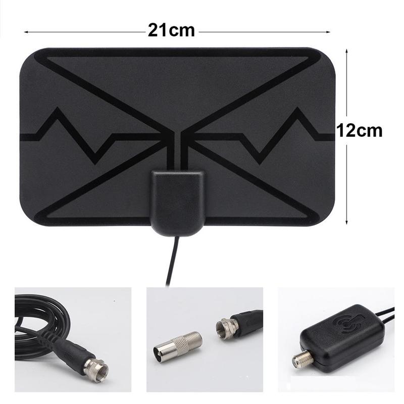 Digital Antenna TV indoor Amplifier Signal Booster 50dBi High Gain HDTV antenna Signal receiver Aerial for 4K UHD TV