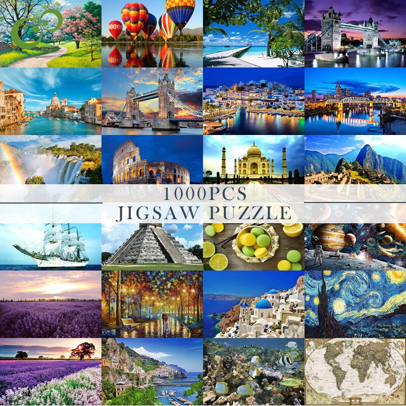 1000Pcs DIY puzzle montage puzzle Spielzeug Für erwachsene kinder pädagogisches spiele spielzeug Schlafzimmer Dekoration Aufkleber YJN