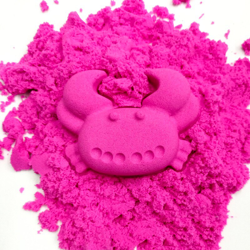 300g Dynamische Zand Gepresenteerd Zes Mallen Pluizige met Gereedschap Dynamische Magic Strand Ruimte Zand Speelgoed voor Kinderen Anti Stress speelgoed