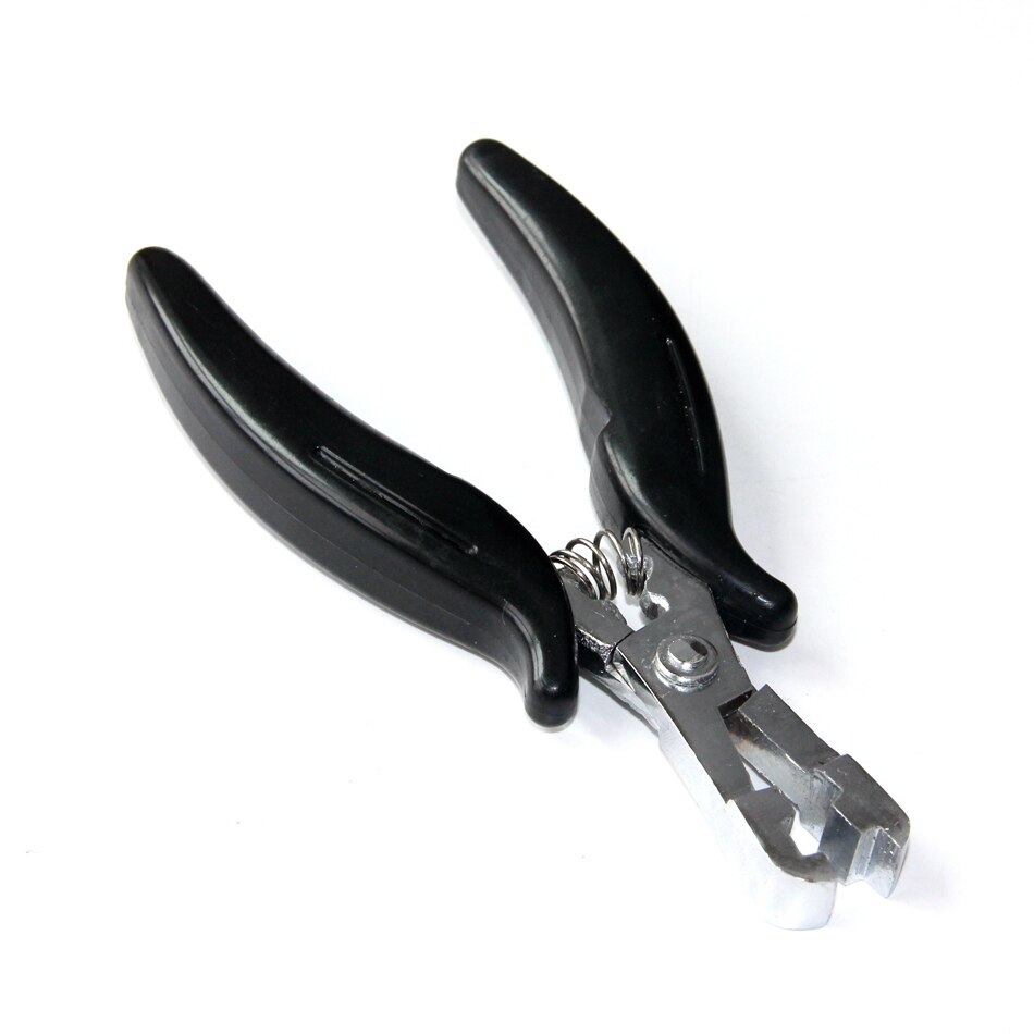 Alicates para cortar el pelo, herramienta para pelucas, extensión de cabello de Metal para pelo de punta plana, de acero inoxidable, multifuncional: Pliers E