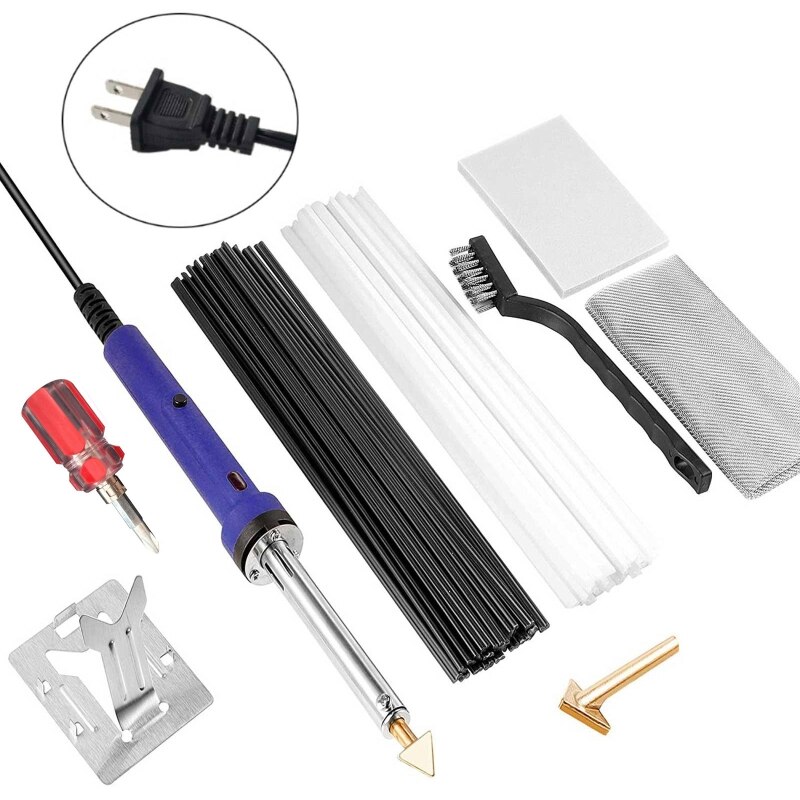 80W Plastic Welding Kit for DIY Arts Crafts Surface Repair Good Thermal Conductivity Adjustable Temperature