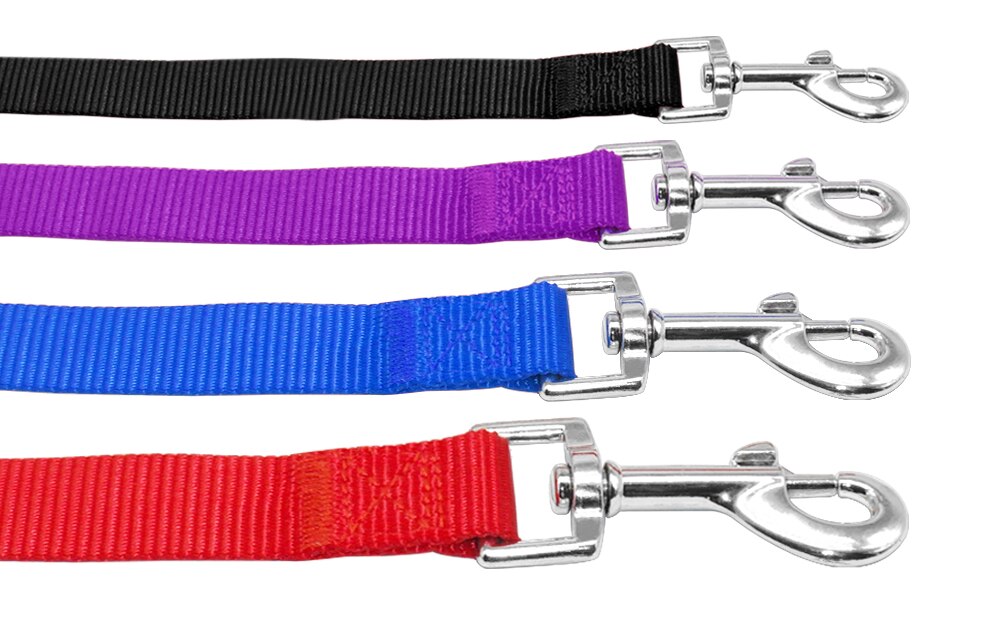 48 " slidstærk nylon hundesnor med lang snor til daglig gåture 3 farver 3 størrelse til hvalpe små hunde