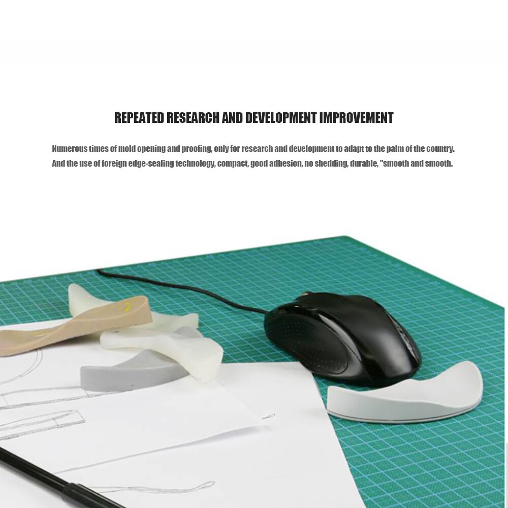 Ergonomic Streamline Mat Mouse Pad Silicon Gel Non-Slip Streamline Wrist Rest Support Mat Computer Mouse Pad For Office PC