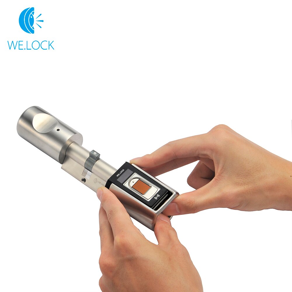 L5SR-Plus Electronic Cylinder Outdoor Waterproof Biometric Fingerprint Scanner Keyless Door Locks