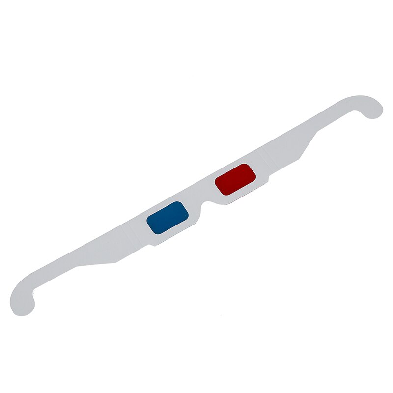 10 paar rood/cyaan karton 3d glazen