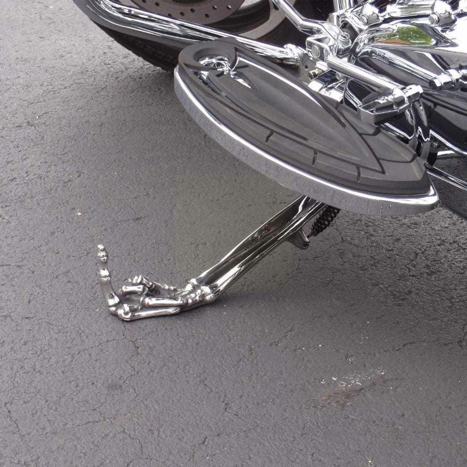 Gotico unico piccolo cavalletto moto giunti laterali del piede cavalletto cavalletto cavalletto cavalletto in lega di alluminio dito Adjus V7t2