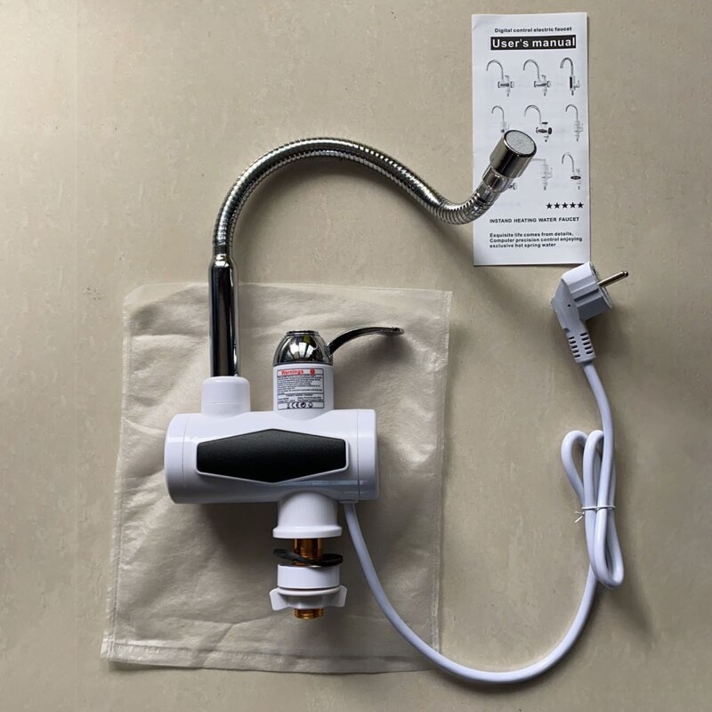 Aquecedor de água elétrico instantâneo torneira de aquecimento rápido com display de temperatura