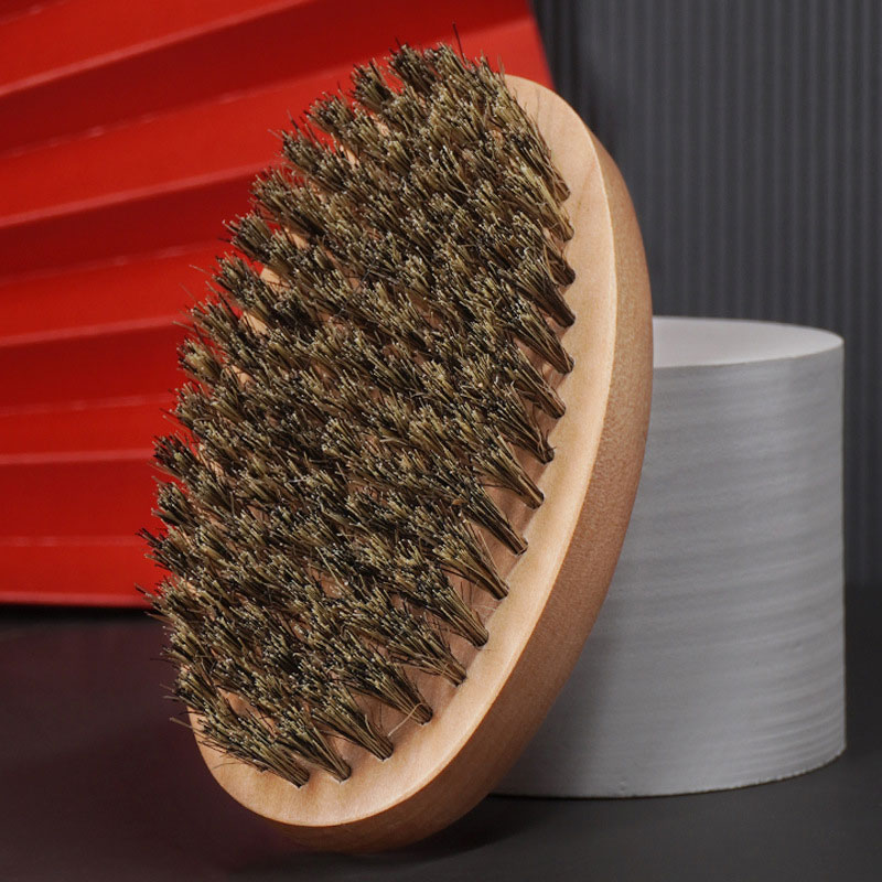【Ventas calientes】cepillo de cerdas de madera maciza para hombres, herramienta de limpieza de estilo de personalidad, cepillo de peine para Barba