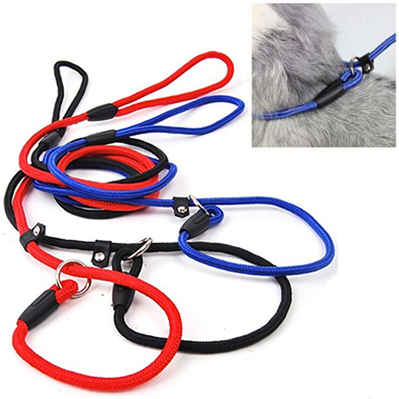 1 Pc Verstelbare Pet Dog Nylon Touw Training Leash Slip Tractie Kraag Lood Keten Nylon Hond Touw Training Dierbenodigdheden