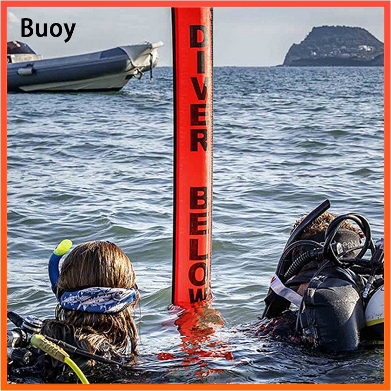 Surface Marker Buoy Colorful Visibility Safety Inflatable Scuba SMB Dive Alert Diver Below DSMB Diving Safety Gear Equipment